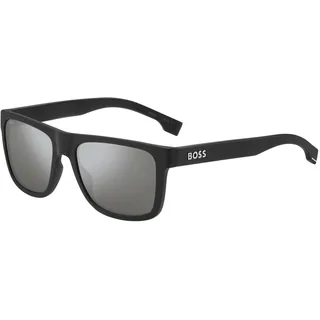 HUGO BOSS BOSS 1647/S Herren-Sonnenbrille Vollrand Eckig Kunststoff-Gestell, schwarz