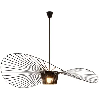 CHNB® Vertigo Lampe Schwarz 100CM Modern Vintage Pendelleuchte Hängend Hängelampe Geeignet FüR Esstisch Wohnzimmer Schlafzimmer Kronleuchter Lampen (Φ 100 CM)