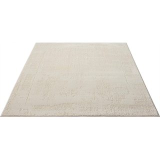 Teppich Hamsa, Leonique, rechteckig, Höhe: 9 mm, dezenter Glanz, Schrumpf-Garn-Effekt, im Vintage-Look, dichte Qualität beige