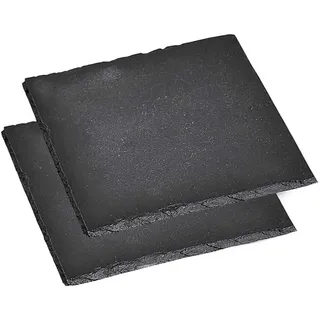 KESPER 38110 Untersetzer aus Schiefer 13 x 13 cm, 2er Pack/Glasuntersetzer