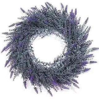 Lavendel-Kranz 48cm künstlich für Haustür Valentins-Frühlings-Deko