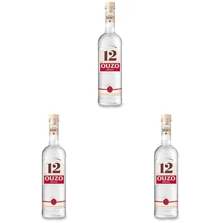Ouzo 12 – Premium Spirituose aus Griechenland (1x1) – aromatisch & unverwechselbar - Original Ouzo (Packung mit 3)