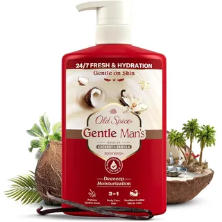Old Spice Super Coconut Vanilla 3in1 Duschgel 800ml Haar Gesicht Körper Frische