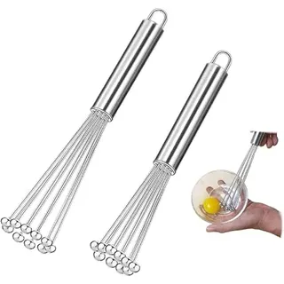 Persiiious 2 Stück 31Cm Rührblitz, Edelstahl Kugelbesen, Schneebesen Edelstahl Kugeln, Für Kochen, Mischen, Schlagen, Rühren Von Teig, Aufschäumen