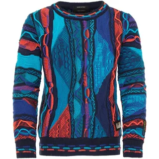 Carlo Colucci Pullover blau / navy / aqua / helllila / koralle 134