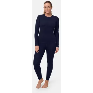 Danish Endurance Merino Baselayer Funktionsshirt & Hose blau XL