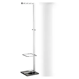 Alco Garderobenständer Alco 35 x 36 x 178 cm Weiß