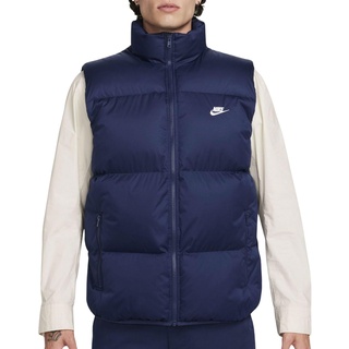 Nike FB7373-410 M NK TF CLUB PUFFER VEST Jacket Herren MIDNIGHT NAVY/WHITE Größe XS