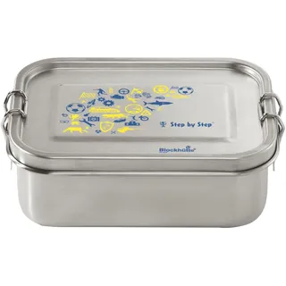 Step By Step Stainless Steel Lunchbox Blue & Yellow