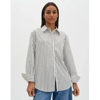 someday Langarmbluse ZIVIAN Loose aus nachhaltigem BCI Cotton Mix gerader Schnitt, hinten länger als vorne braun 36