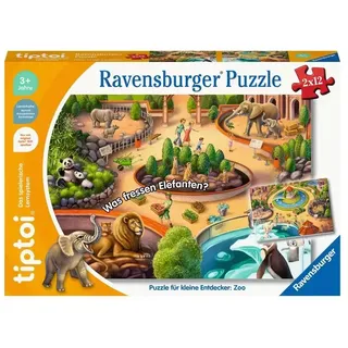 Ravensburger tiptoi - Puzzle Puzzle für kleine Entdecker: Zoo, Kinderpuzzle ab 3 Jahren, für 1 Spieler