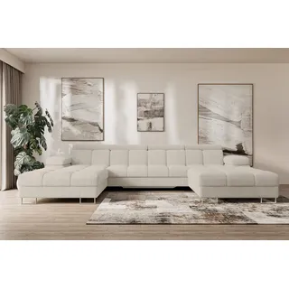 altdecor Wohnlandschaft Cord 5-Sitzer Beige
