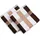 Handtuchset 50 x 100 cm braun/weiß