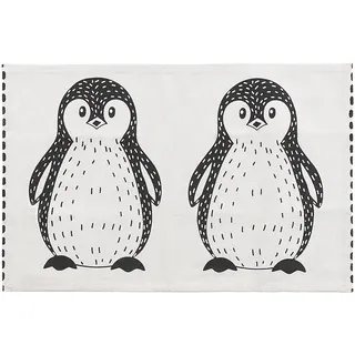 Beliani Hajdarabad Kinderteppich 60 x 90 cm Weiß