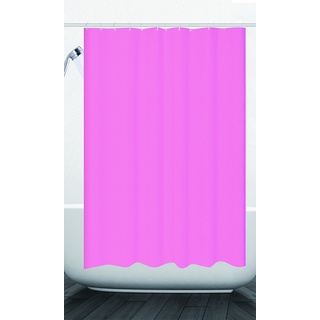 GMMH Duschvorhang Anti Schimmel Effekt Badewannenvorhang Wasserdicht inkl.12 Ringe (rosa)