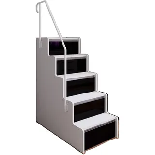 Marlux-Meble Treppe zum Hochbett Etagenbett JSM-4 Glanz mit 5 Schubladen
