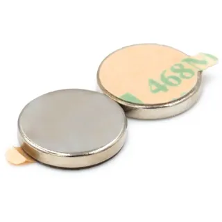 Neodym-magnet, Zylinder, 12 X 2 Mm, 3m-kleber, Selbstklebend, Rund, Hunter