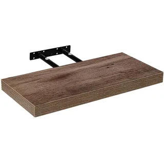 STILISTA Wandregal Volato, freischwebend, Farb- & Größenwahl, 50 cm Holzdekor-hell Rustikal