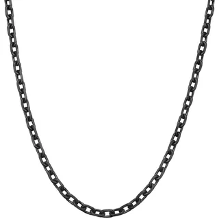 True Rebels Kette mit Anhänger TR301 schwarz / Edelstahl