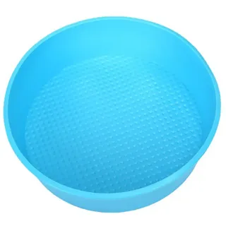 SONSMER Runde Kuchenform aus Silikon, 22,9 cm, Springform, Käsekuchenform, Schutz für 20,3 cm / 21,6 cm große Pfannen, antihaftbeschichtet, europäisches Silikon, 5,9 cm tief