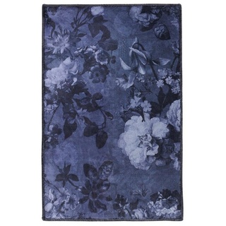 Teppich Flora, Essenza, rechteckig, Höhe: 6 mm, sehr weicher Flor blau