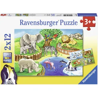 Ravensburger Tiere im Zoo 2x12 Teile