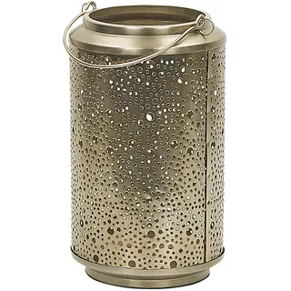 Beliani Laterne 25 cm Gold