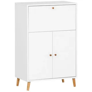 Lomadox Sekretär SISAK-80, Schreibtisch in weiß, B/H/T ca. 65,2/101,7/39 cm weiß