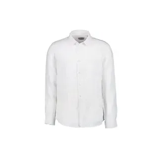 Pierre Cardin Herren Hemd weiß Leinen, weiß, Frühjahr/Sommer 2025