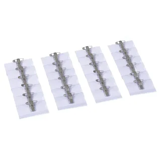 Europel Namensschilder mit Kombiklemme 75,0/40,0 mm 24 St.