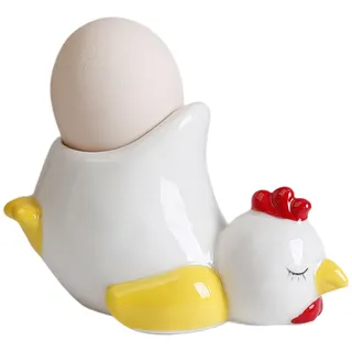 Fenayuu Keramik Eierbecher - Eierbecher Ostern | Hühnchen/Ente Entzückende | Eierbecher Halter - Lustige Tierdekoration Für Partybevorzugungen