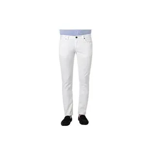 Strellson Herren Hose weiß Slim Fit, weiß, Frühjahr/Sommer 2020