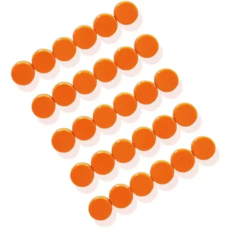 ZDZBLX 30 Stück Kühlschrankmagnete, Magnete Kühlschrank Magnete für Magnettafel,Stark Whiteboard Magnete, Magnet Rund Klein Dekorative Magneten,für Kühlschrank, Magnetwand, Pinnwand (Orange)