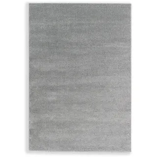 Schöner Wohnen Pure Hochflorteppich 160 x 230 cm Silber
