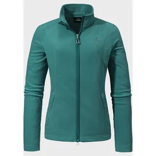 Fleecejacke SCHÖFFEL "Fleece Jacket Leona3" Gr. 40, grün (6755, grün) Damen Jacken Sportjacken