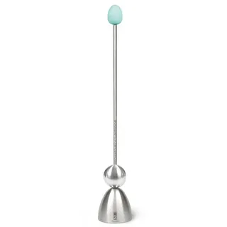 Eierklopfer Clack - Retro Edelstahl Grün Mint