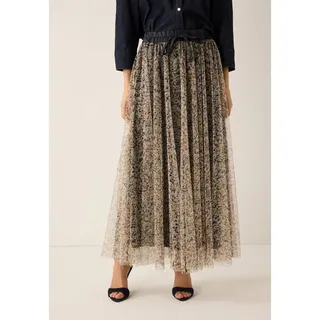 More & More Maxirock Damen Floral Rot/Weiß 34
