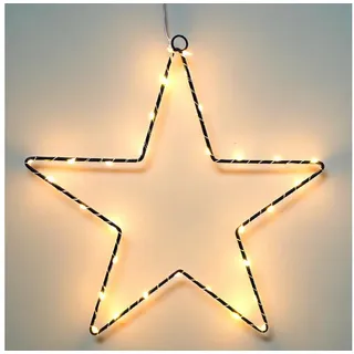 Spetebo Weihnachtsstern Silhouette 40 cm schwarz