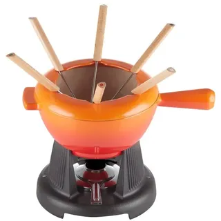 Le Creuset Käsefondue-Set 10 tlg. ofenrot