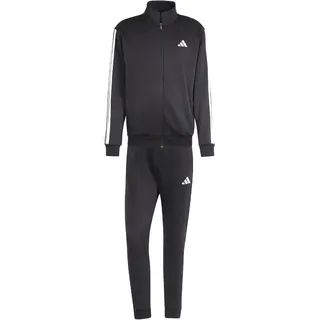 adidas 3-Streifen Fleece Trainingsanzug Schwarz M