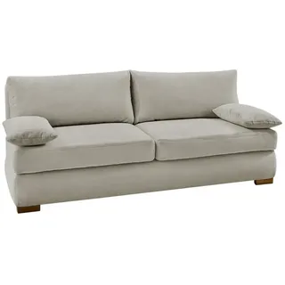 luma-home Schlafcouch Feincord 2-Sitzer Beige
