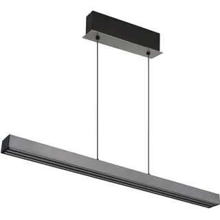 GLOBO LIGHTING LED-Hängeleuchte "ETHAN", grau (dunkelgrau), 1, H: 150cm, 1 Stk., Leuchten, Höhenverstellbar, Breite verstellbar, Touch Ein/Aus, Touchdimmer