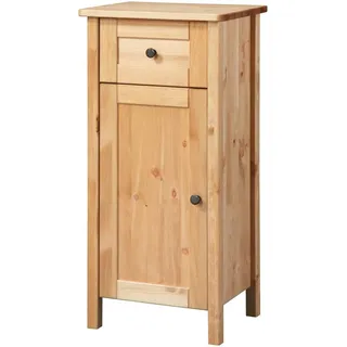 welltime Unterschrank Sylt Breite 40 cm, aus Massivholz Kiefer braun