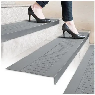 ANRO Stufenmatte 30 x 90 cm Grau