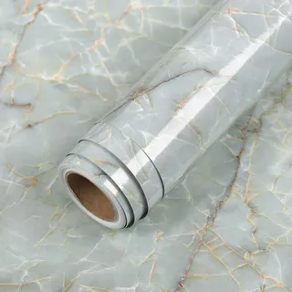 MYDESIDY Marmor-Vinylfolie, Selbstklebende Tapete, für Badezimmer, Küche, Schrank, Arbeitsplatten, Kontaktpapier, PVC, wasserdichte Wandaufkleber