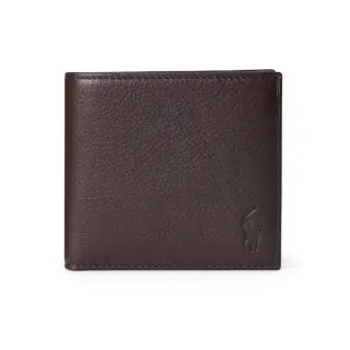 Polo Ralph Lauren Unisex. 405914235001 Braunes Portemonnaie aus genarbtem Leder (OSFA), Lässig, Klassisch