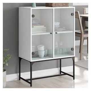 vidaXL Beistellschrank 69 x 100 x 37 cm Weiß