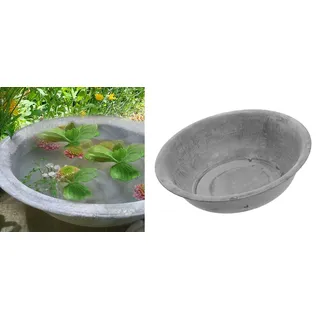 itsisa Zinkschale, Dekoschale verzinkt D: 35cm (Lieferung ohne Dekoration!) - Schale, Gartenteich, Garten Deko
