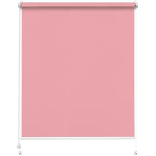 Rettika Sichtschutz Rollo ohne Bohren - Rosa, Breite: 50cm, Höhe 150 - Rollos für Fenster ohne Bohren, Fenster rollos für innen, Jalousien zum Klemmen, Klemmrollo