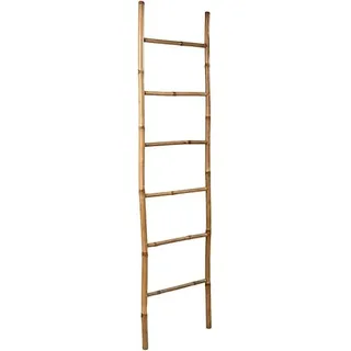 Bambus Leiter Kleiderständer Handtuchhalter Kleiderhalter Garderobe Handtuchleiter Dekoleiter 190cm